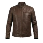 Tempest Black Leather Biker Jacket - Image 6