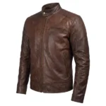 Tempest Black Leather Biker Jacket - Image 8