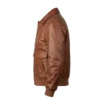 Adroit Black A2 Leather Bomber Jacket - Image 8