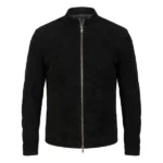 Baron Black Suede Biker Jacket