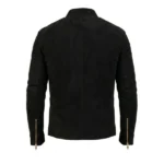 Baron Black Suede Biker Jacket - Image 4