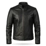 Mastero Black Leather Biker Jacket