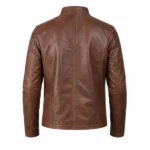 Mastero Black Leather Biker Jacket - Image 9
