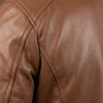 Trooper Ma-1 Black Leather Bomber Jacket - Image 10