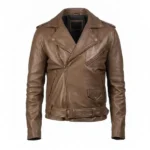 Valiant Black Leather Biker Jacket - Image 6