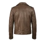 Valiant Black Leather Biker Jacket - Image 9