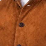 Aegus Black Suede Bomber Jacket - Image 10