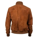 Aegus Black Suede Bomber Jacket - Image 9