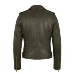 rhonda biker brown leather jacket