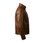 TrailBlazer Black Leather Bomber Jacket - Image 7