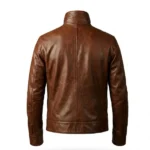 TrailBlazer Black Leather Bomber Jacket - Image 9