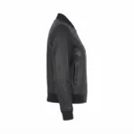 ira black bomber leather jacket