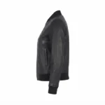 ira leather black bomber jacket