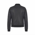 ira leather bomber black jacket