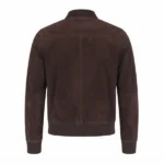 ira leather suede brown bomber jacket