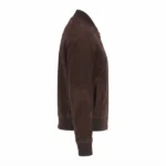 ira suede brown bomber leather jacket