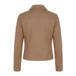 juliana brown real leather jacket