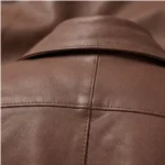 nira brown biker jacket