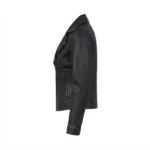 nira leather black biker jacket