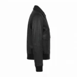 valerie black bomber leather jacket