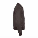 valerie brown bomber leather jacket