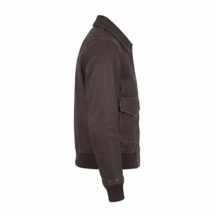 valerie brown bomber leather jacket