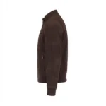 zuri brown suede bomber leather jacket